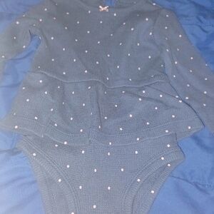 Kids Blue Polka Dot One Piece